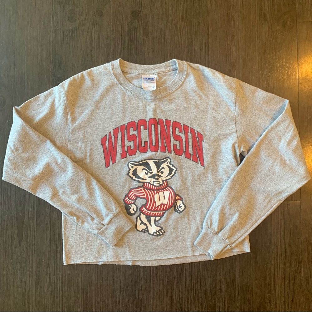 Wisconsin Cropped Long Sleeve